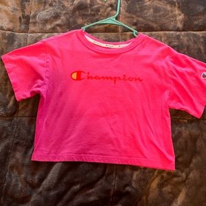 Pink champion crop top